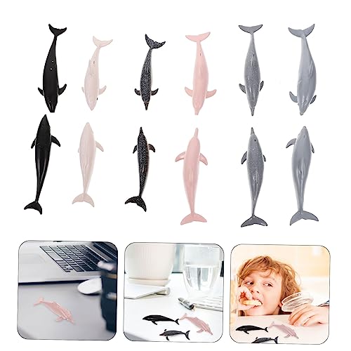Mikinona 12 Stück Teiliges Mini Delfin Modell aus Kunststoff Realistische Meerestier Figuren für Pädagogisches Tiermodell Kreativität und Wissen Leichte Dekoration für Tisch und Garten Mikinona 12 Stück Teiliges Mini Delfin Modell aus Kunststoff Realistische Meerestier Figuren für Pädagogisches Tiermodell Kreativität und Wissen Leichte Dekoration für Tisch und Garten von Mikinona