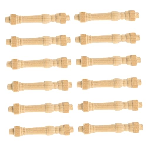 Mikinona 12 Stück Teiliges Mini Holzgeländer für Puppenhaus Detailreiche Miniatur Handläufe aus Holz Leichtes Kompaktes Mini Möbelzubehör Dekoration Mikinona 12 Stück Teiliges Mini Holzgeländer für Puppenhaus Detailreiche Miniatur Handläufe aus Holz Leichtes Kompaktes Mini Möbelzubehör Dekoration von Mikinona
