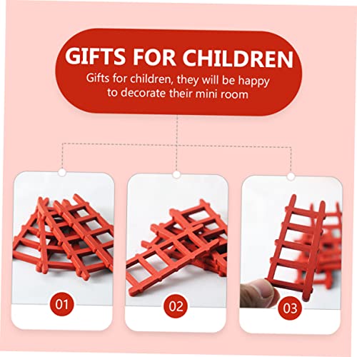Mikinona 12 Stück Teiliges Mini Holzleiter Handgefertigte Puppenhausleiter Realistische Miniatur Holzleiter für DIY Feengarten Garten Dekoration Puppen und Rollenspiele Sicheres von Mikinona