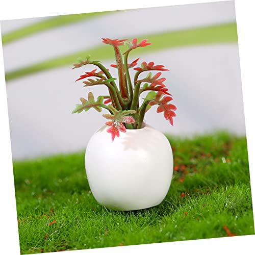 Mikinona 12 Stück Teiliges Mini Sukkulenten Realistische Künstliche Topfpflanzen für Puppenhaus Kompakte Miniatur Bonsai Modelle Vielseitige Wohn und Desktop Ornamente Pflegeleicht und von Mikinona
