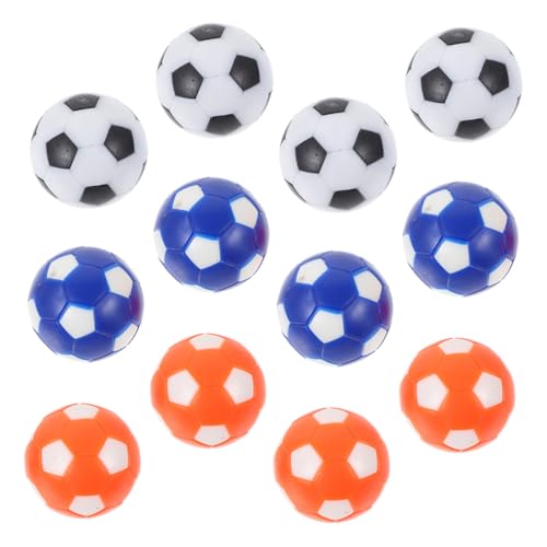 Mikinona 12 Stück Teiliges Mini Tischfußball Bälle aus Robustem HIPS Material Austauschbar und Verschleißfest Geeignet für Tischkicker mit Rutschfester Oberfläche für Besseres und Präzise von Mikinona