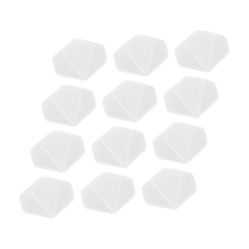 Mikinona 12 Stück Teiliges Seitiges Acryl Würfel Blanko DIY Würfel mit Glatter Oberfläche Vielseitig für Brettspiele Lernspiele und Gravur Langlebig und Fein Verarbeitet für Bildungszwecke von Mikinona