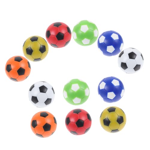 Mikinona 12 Stück Teiliges Tischfußball Bälle HIPS Material Langlebige Fußbälle für Tischspiele Ersatzbälle für Tischfußballmaschinen von Mikinona