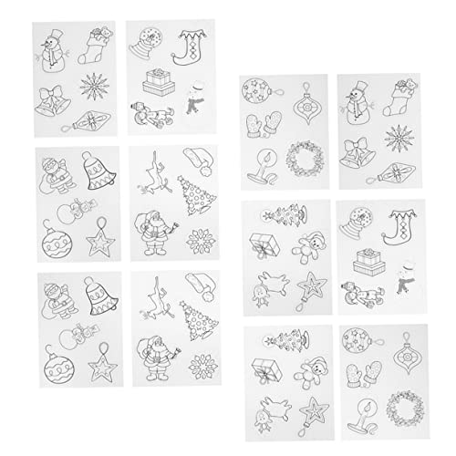Mikinona 12 Stück Teiliges Weihnachts Schrumpffolien mit Hitzebeständige Schrumpfkunst Bastelbögen für DIY Handwerk Fördert Konzentration und Kreativität für Workshops und Geschenkideen Mikinona 12 Stück Teiliges Weihnachts Schrumpffolien mit Hitzebeständige Schrumpfkunst Bastelbögen für DIY Handwerk Fördert Konzentration und Kreativität für Workshops und Geschenkideen von Mikinona