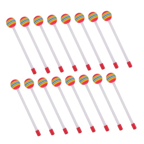 Mikinona 14 Stück Teiliges Rhythmus Instrument Bunte Lollipop aus Weichem Eva Leichte Orff Percussion Mallets für Musikalische Früherziehung in Kindergarten und Zuhause von Mikinona