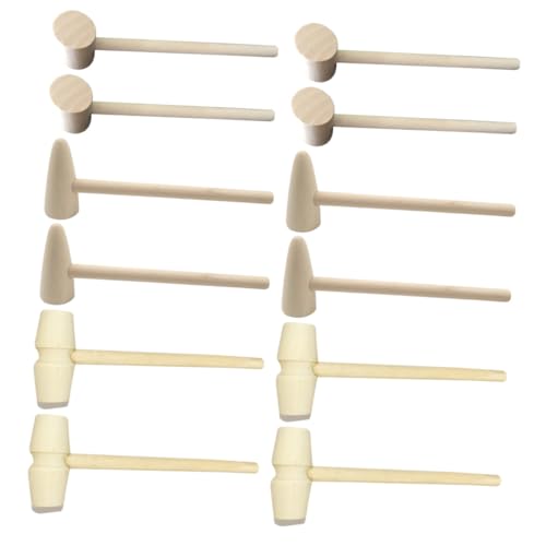 Mikinona 15 Stück Teiliges Mini Holzhammer aus Natürlichem Geruchlosem Holz Polierte Sichere Oberfläche Handliches für Motorische und Multifunktionale Nutzung Mikinona 15 Stück Teiliges Mini Holzhammer aus Natürlichem Geruchlosem Holz Polierte Sichere Oberfläche Handliches für Motorische und Multifunktionale Nutzung von Mikinona