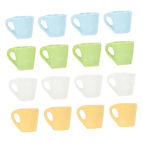 Mikinona 16 Stück Miniatur Puppenhaus Zubehör Teiliges Bunte Mini Kaffeetassen Himmelblau Gelb Weiß Grün für DIY Puppenhäuser und Küchenspielzeug Mikinona 16 Stück Miniatur Puppenhaus Zubehör Teiliges Bunte Mini Kaffeetassen Himmelblau Gelb Weiß Grün für DIY Puppenhäuser und Küchenspielzeug von Mikinona