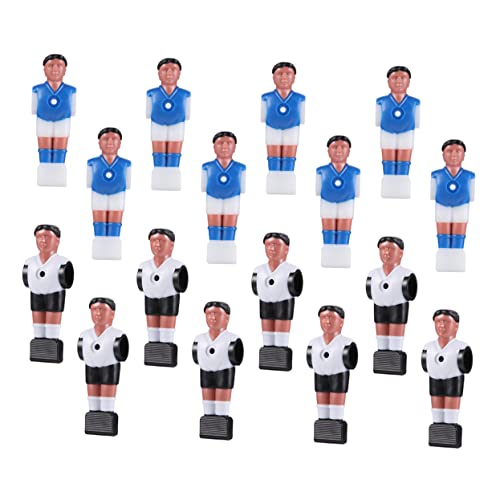 Mikinona 16 Stück Teiliges Foosball Ersatzspieler Verschleißfeste Harz Fußballspieler Leicht zu Installieren Langlebig und Farblich Passend für Tischfußballgeräte Robust und von Mikinona