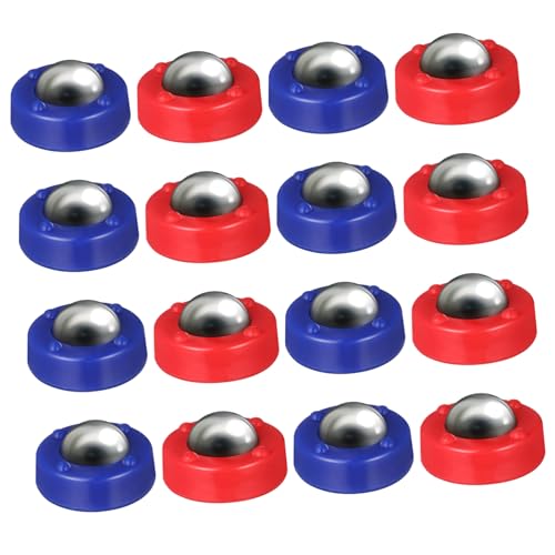 Mikinona 16 Stück Teiliges Mini Curling Bälle aus Sicherem Stahl und Kunststoff Frei Gleitende Rollperlen für Partyspiele Verbessert Hand Auge koordination und Fingerfertigkeit von Mikinona