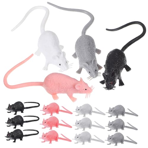 Mikinona 16 Stück Teiliges Realistische Mäuse aus Kunststoff Farbiges Halloween Deko Leichte Künstliche Mäuse für Party und Wohnraumdekoration Vielseitige Spiel und Lernrequisiten Mikinona 16 Stück Teiliges Realistische Mäuse aus Kunststoff Farbiges Halloween Deko Leichte Künstliche Mäuse für Party und Wohnraumdekoration Vielseitige Spiel und Lernrequisiten von Mikinona