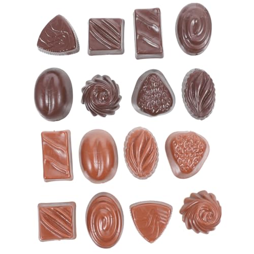 Mikinona 16 Stück Teiliges Schokoladenmodell Realistische Kreative Küchen Dekoration und Lernspielzeug für Multifunktionale Display Requisiten in Schwarz und Braun Langlebig und Sicher Mikinona 16 Stück Teiliges Schokoladenmodell Realistische Kreative Küchen Dekoration und Lernspielzeug für Multifunktionale Display Requisiten in Schwarz und Braun Langlebig und Sicher von Mikinona