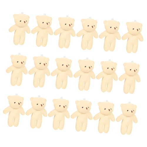 Mikinona 18 Stück Teiliges Mini bär Figurinen Niedliche Kleine Bären Anhänger Vielseitige DIY Deko Einfach zu Befestigen Heimaccessoires und Geschenkideen für Bastelprojekte von Mikinona