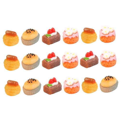 Mikinona 18 Stück Teiliges Miniatur Dessert Tortendekor Realistische Mini Kuchen und Früchte aus Resin für Puppenhaus DIY Miniatur Landschaft und Fotorequisiten Gemischte Mikinona 18 Stück Teiliges Miniatur Dessert Tortendekor Realistische Mini Kuchen und Früchte aus Resin für Puppenhaus DIY Miniatur Landschaft und Fotorequisiten Gemischte von Mikinona