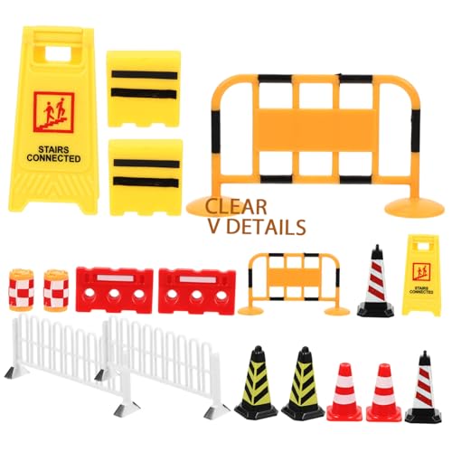 Mikinona 18 Stück Teiliges Miniatur Verkehrszeichen mit Kleinen Leitkegeln und Straßensperren Realistisches Verkehrsschild für Pädagogisches Straßenschilder Spiel für Verkehrssicherheit Mikinona 18 Stück Teiliges Miniatur Verkehrszeichen mit Kleinen Leitkegeln und Straßensperren Realistisches Verkehrsschild für Pädagogisches Straßenschilder Spiel für Verkehrssicherheit von Mikinona