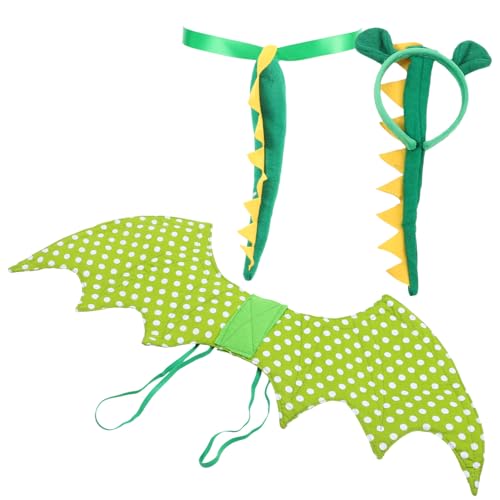 Mikinona 1Satz Dinosaurier Kostüm Für Teiliges Kostüm Mit Flügel Und Stirnband Für Karneval Cosplay Und Geburtstagsfeiern Mikinona 1Satz Dinosaurier Kostüm Für Teiliges Kostüm Mit Flügel Und Stirnband Für Karneval Cosplay Und Geburtstagsfeiern von Mikinona