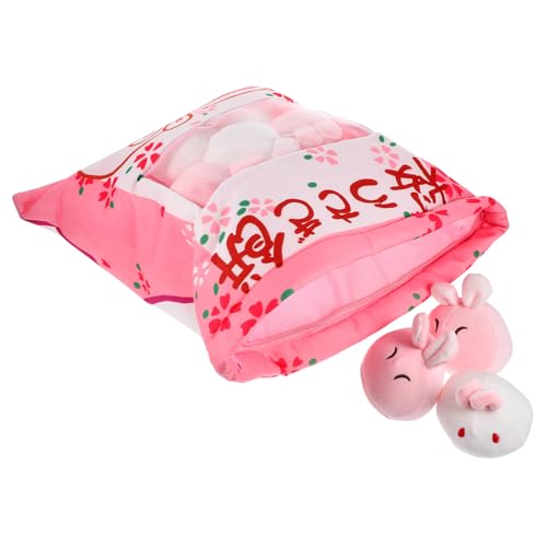 Mikinona 1Satz Niedliches Plüsch Kaninchen Kissen Weiches Stofftier Für Geburtstagsgeschenk Dekoration Für Zuhause Kawaii Bunny Plush Toy von Mikinona