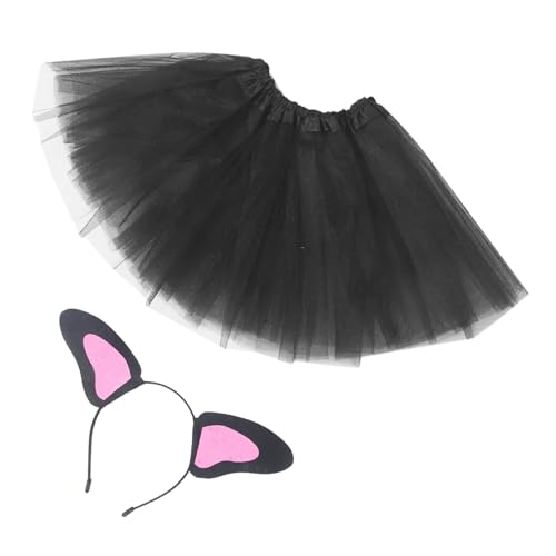 Mikinona 1satz Tierkostüm Für Mädchen Schwarzer Hundekopf-haarband Mit Tüllrock Tierohren Haarschmuck Für Halloween Und Cosplay Leicht Und Perfektes Accessoire Für Tierische Mikinona 1satz Tierkostüm Für Mädchen Schwarzer Hundekopf-haarband Mit Tüllrock Tierohren Haarschmuck Für Halloween Und Cosplay Leicht Und Perfektes Accessoire Für Tierische von Mikinona