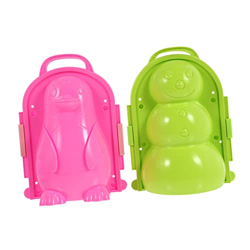 Mikinona 2 Outdoor Schneeballzange Teiliges Kunststoff Clip mit Ergonomischem Griff für Schnee und Sandschlacht Einfaches Formen von Schneebällen und Sandbällen für von Mikinona