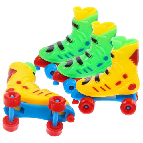 Mikinona 2 Paar Finger Skateboard Kleines Leichtes Finger Skateboard aus Robustem Kunststoff Stressabbauendes Tragbares Fingerskate für Spiel und Entspannung Farblich Zufällige Farbe von Mikinona
