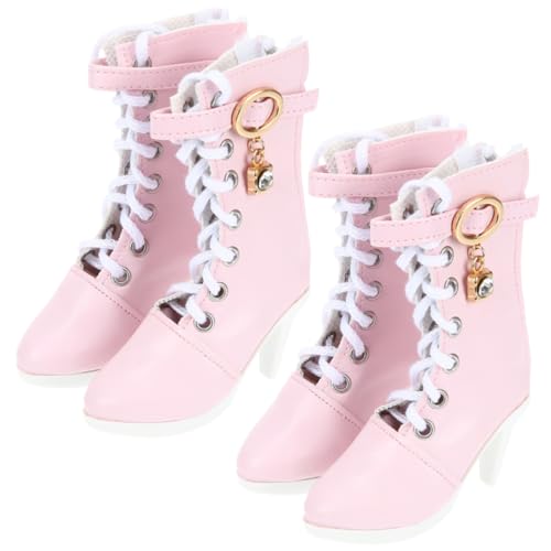 Mikinona 2 Paare Miniatur Puppenschuhe Mini Hohe Stiefel Puppen High Heels Mode Accessoires Für Puppen Zum Ankleiden Und Kreativitätsförderung von Mikinona