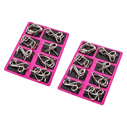 Mikinona 2 Sätze Disentanglement Puzzle Edelstahl Knobelspiel Unlock Interlock Spielringe für Jungen Mädchen Erwachsene als Geduldsspiel und Partyspielzeug Mikinona 2 Sätze Disentanglement Puzzle Edelstahl Knobelspiel Unlock Interlock Spielringe für Jungen Mädchen Erwachsene als Geduldsspiel und Partyspielzeug von Mikinona