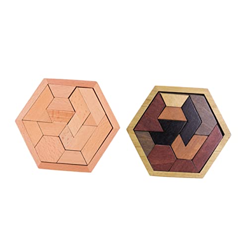 Mikinona 2 Sätze Hexagon Holzpuzzle Montessori für Kreatives Denkspiel Fördert Konzentration und Kommunikation Lernspielzeug Ab Jahren in Klassischen und Naturfarben Mikinona 2 Sätze Hexagon Holzpuzzle Montessori für Kreatives Denkspiel Fördert Konzentration und Kommunikation Lernspielzeug Ab Jahren in Klassischen und Naturfarben von Mikinona