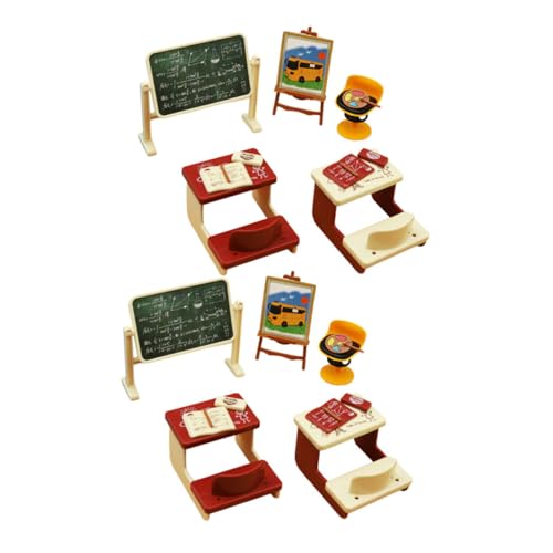 Mikinona 2 Sätze Miniatur Klassenzimmer Set Teiliges Dekorationsset mit Miniatur Tafel und Möbeln für Puppenhaus für Mikro Landschaften Schreibtisch Dekoration Mikinona 2 Sätze Miniatur Klassenzimmer Set Teiliges Dekorationsset mit Miniatur Tafel und Möbeln für Puppenhaus für Mikro Landschaften Schreibtisch Dekoration von Mikinona