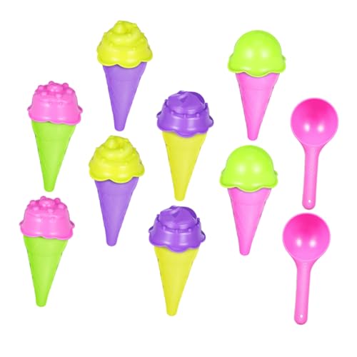 Mikinona 2 Sätze Sandspielzeug Eiscreme Formen Set Bunte Kunststoff Molds Sicher Glatt Vielseitig Für Strand Garten Indoor Outdoor Sommer Mikinona 2 Sätze Sandspielzeug Eiscreme Formen Set Bunte Kunststoff Molds Sicher Glatt Vielseitig Für Strand Garten Indoor Outdoor Sommer von Mikinona