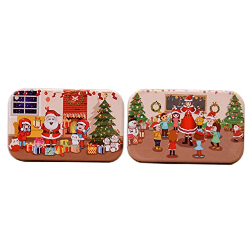 Mikinona 2 Sätze Teiliges Weihnachts DIY Holzpuzzle mit Bunten Cartoon Motiven Edukatives Jigsaw für Konzentration Feinmotorik und Eltern Junge Mädchen Interaktion Mikinona 2 Sätze Teiliges Weihnachts DIY Holzpuzzle mit Bunten Cartoon Motiven Edukatives Jigsaw für Konzentration Feinmotorik und Eltern Junge Mädchen Interaktion von Mikinona