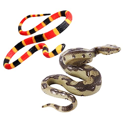 Mikinona 2 Stück Big Model Toy Schlange Gefälscht Weg Realistisch Streich Crawl Snakes-Modell Plastik Mikinona 2 Stück Big Model Toy Schlange Gefälscht Weg Realistisch Streich Crawl Snakes-Modell Plastik von Mikinona