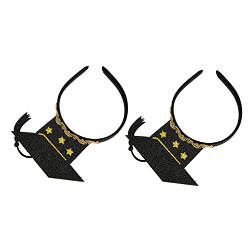 Mikinona 2 Stück Doktorhut Haarband für Abschlussfeiern Goldene Quasten Kopfschmuck für Graduierungsfotos und Festlichkeiten für Erwachsene Mikinona 2 Stück Doktorhut Haarband für Abschlussfeiern Goldene Quasten Kopfschmuck für Graduierungsfotos und Festlichkeiten für Erwachsene von Mikinona