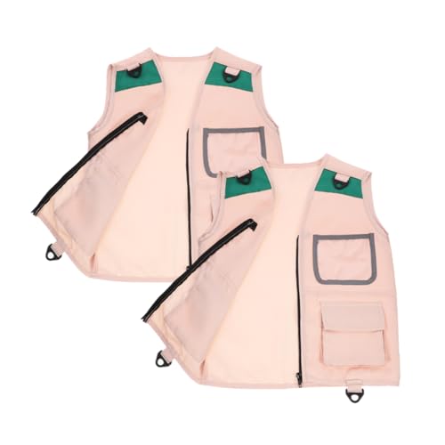 Mikinona 2 Stück Explorer Weste Outdoor Kostüm Teilig Atmungsaktiv Robustes Material Komfortabel Für Rollenspiel Cosplay Jungen Mädchen von Mikinona