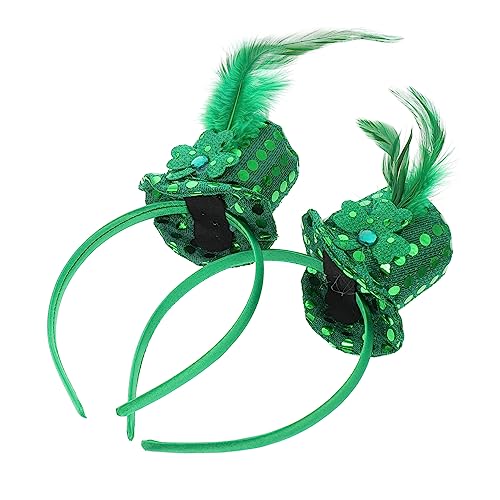 Mikinona 2 Stück Festliche Patrick's Day Haarreifen mit Grünen Pailletten Kleeblatt Kopfschmuck für Partys und Feiertagsfeiern Mikinona 2 Stück Festliche Patrick's Day Haarreifen mit Grünen Pailletten Kleeblatt Kopfschmuck für Partys und Feiertagsfeiern von Mikinona