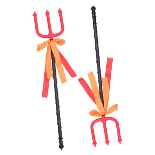 Mikinona 2 Stück Halloween Kunststoff Leichtes Trident Requisit für Karneval und Kostüm Sicher und Realistisch Gestaltet für Erwachsene Halloween Cosplay-Partys Mikinona 2 Stück Halloween Kunststoff Leichtes Trident Requisit für Karneval und Kostüm Sicher und Realistisch Gestaltet für Erwachsene Halloween Cosplay-Partys von Mikinona