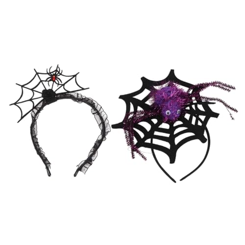 Mikinona 2 Stück Halloween Spinnennetz Haarreifen Teiliges Lebensechter Spinnen Kopfschmuck in Schwarz und für Kostümparty Karneval und Halloween Make Up Unisex Accessoire Mikinona 2 Stück Halloween Spinnennetz Haarreifen Teiliges Lebensechter Spinnen Kopfschmuck in Schwarz und für Kostümparty Karneval und Halloween Make Up Unisex Accessoire von Mikinona