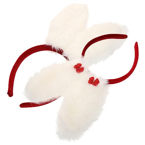 Mikinona 2 Stück Hasenohr Stirnband Erwachsene Kaninchen Stirnband Plüsch Geschwollen Lockig Bands Kostüme Für Mädchen Cartoon-kaninchen-stirnband Hasenohren Bögen Und Stoff Mikinona 2 Stück Hasenohr Stirnband Erwachsene Kaninchen Stirnband Plüsch Geschwollen Lockig Bands Kostüme Für Mädchen Cartoon-kaninchen-stirnband Hasenohren Bögen Und Stoff von Mikinona