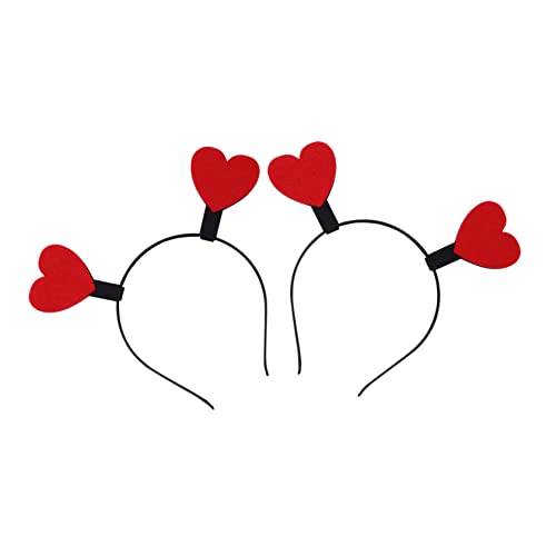 Mikinona 2 Stück Herzform Haarreifen für Valentinstag und Hochzeiten Leichtes Flexibles Headdress für Feste Haaraccessoires für Unvergessliche Mikinona 2 Stück Herzform Haarreifen für Valentinstag und Hochzeiten Leichtes Flexibles Headdress für Feste Haaraccessoires für Unvergessliche von Mikinona
