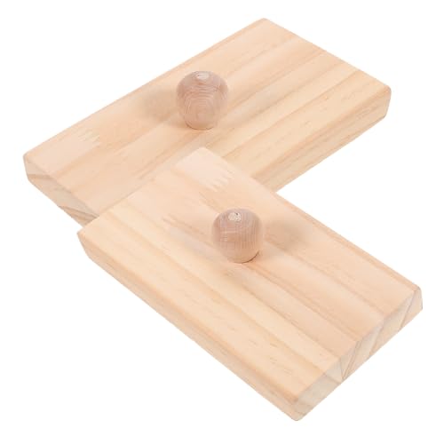 Mikinona 2 Stück Holz Sandblöcke Orff Percussion Instrumente Sicher Poliert Rhythmus Lernspielzeug Eltern Junge Mädchen Musikunterricht von Mikinona