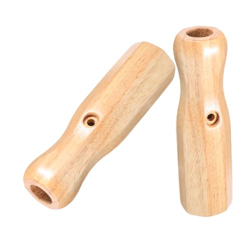 Mikinona 2 Stück Holz Tischfußball Griffe Robuste Octagonale Handgriffe für Tischfußballspiele für Schnelle Montage und Intensiven Spielspaß Fußball Zubehör Langlebigem Holz von Mikinona