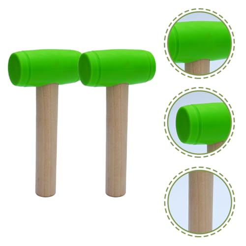 Mikinona 2 Stück Holzhammer Simulation Hammer Pädagogisch Leicht und Kompakt für Jungen Mädchen Ab Jahren Geburtstag Geschenk Motorische Fähigkeiten von Mikinona