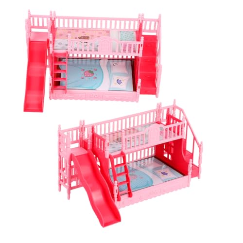 Mikinona 2 Stück Kinderpuppenmöbel Puppenbett Etagenbett Winziges Bett Babybett Babypuppenzubehör Mini Etagenbett Babypuppenzubehör Minimöbel Betten Minibett Abs Mikinona 2 Stück Kinderpuppenmöbel Puppenbett Etagenbett Winziges Bett Babybett Babypuppenzubehör Mini Etagenbett Babypuppenzubehör Minimöbel Betten Minibett Abs von Mikinona