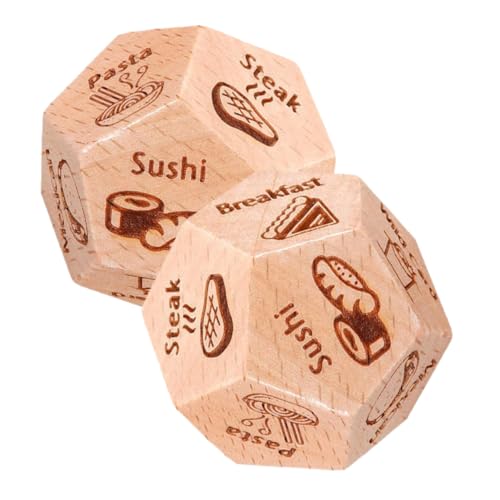 Mikinona 2 Stück Kleine Essensentscheidung Dinner Decider Dice für Freunde Kreatives Spielkonzept von Mikinona
