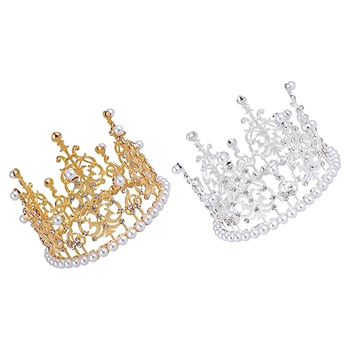 Mikinona 2 Stück Krone Haarschmuck krone kuchen Kronendekor für Kuchen Krone Kuchendekoration Kuchenkrone Krone schmücken für Kuchen Krone für Kuchen Kronenverzierung Legierung Mikinona 2 Stück Krone Haarschmuck krone kuchen Kronendekor für Kuchen Krone Kuchendekoration Kuchenkrone Krone schmücken für Kuchen Krone für Kuchen Kronenverzierung Legierung von Mikinona