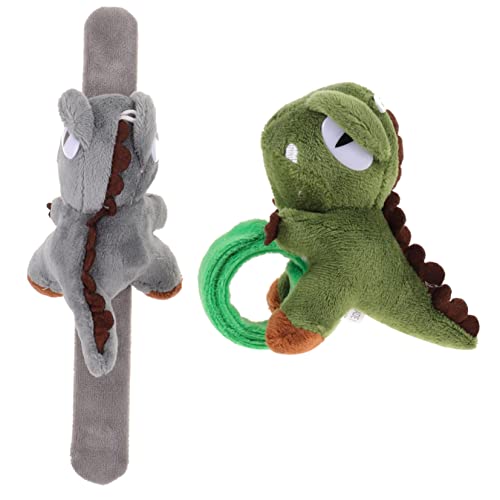 Mikinona 2 Stück Lustige Dinosaurier Schnapparmbänder Plüsch Cartoon Handgelenkband für Kindergeburtstag als Party Mitgebsel Dekorative Armbänder für Erwachsene Dunkelgrün Mikinona 2 Stück Lustige Dinosaurier Schnapparmbänder Plüsch Cartoon Handgelenkband für Kindergeburtstag als Party Mitgebsel Dekorative Armbänder für Erwachsene Dunkelgrün von Mikinona