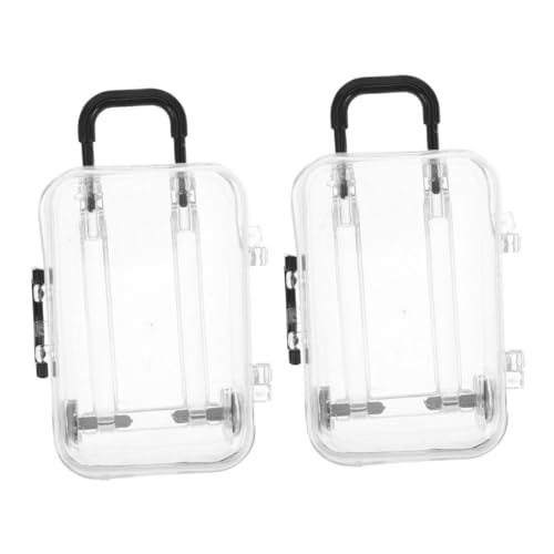 Mikinona 2 Stück Mini Koffer Set aus Transparente Party Favor Box für Puppen Robuste Mini Koffer für Hochzeiten und Veranstaltungen Dollhouse Zubehör Mikinona 2 Stück Mini Koffer Set aus Transparente Party Favor Box für Puppen Robuste Mini Koffer für Hochzeiten und Veranstaltungen Dollhouse Zubehör von Mikinona