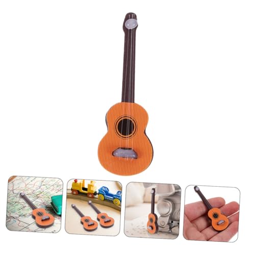 Mikinona 2 Stück Miniatur Gitarren Modell Holz Miniaturinstrumente für Puppenhaus Dekoration Realistische Mini Gitarrendekore für DIY Miniaturhäuser Leichte Langlebige Handwerksornamente Mikinona 2 Stück Miniatur Gitarren Modell Holz Miniaturinstrumente für Puppenhaus Dekoration Realistische Mini Gitarrendekore für DIY Miniaturhäuser Leichte Langlebige Handwerksornamente von Mikinona