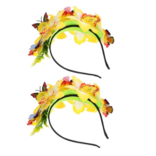 Mikinona 2 Stück Phalaenopsis-Stirnband für Zubehör Schmetterling Party Damenstirnbänder Karnevalskopfschmuck süße Stirnbänder Lustige Kopfbedeckung frauen stirnbänder Stoff Gelb Mikinona 2 Stück Phalaenopsis-Stirnband für Zubehör Schmetterling Party Damenstirnbänder Karnevalskopfschmuck süße Stirnbänder Lustige Kopfbedeckung frauen stirnbänder Stoff Gelb von Mikinona