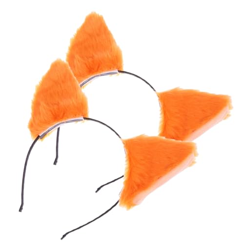 Mikinona 2 Stück Plüsch Katzenohren Haarreifen Weiches Bequemes Kostümzubehör für Halloween Karneval Party Passend für Damen und Charmantes Tierohren Haarband Mikinona 2 Stück Plüsch Katzenohren Haarreifen Weiches Bequemes Kostümzubehör für Halloween Karneval Party Passend für Damen und Charmantes Tierohren Haarband von Mikinona