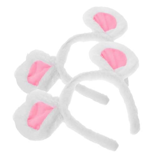 Mikinona 2 Stück Plüsch Mausohren Stirnband Weiche Cartoon Haarreif Kostümzubehör für Damen Halloween Karneval Party Accessoire Mikinona 2 Stück Plüsch Mausohren Stirnband Weiche Cartoon Haarreif Kostümzubehör für Damen Halloween Karneval Party Accessoire von Mikinona