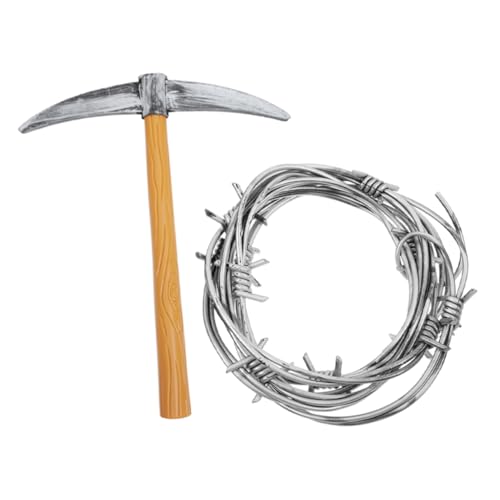 Mikinona 2 Stück Realistische Halloween Deko Ketten Teiliges aus Kunststoff mit Stacheldraht Design Wiederverwendbare Grusel Requisiten für Kostümparty Spukhaus und Streiche Mikinona 2 Stück Realistische Halloween Deko Ketten Teiliges aus Kunststoff mit Stacheldraht Design Wiederverwendbare Grusel Requisiten für Kostümparty Spukhaus und Streiche von Mikinona